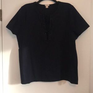 J.Crew lace-up top